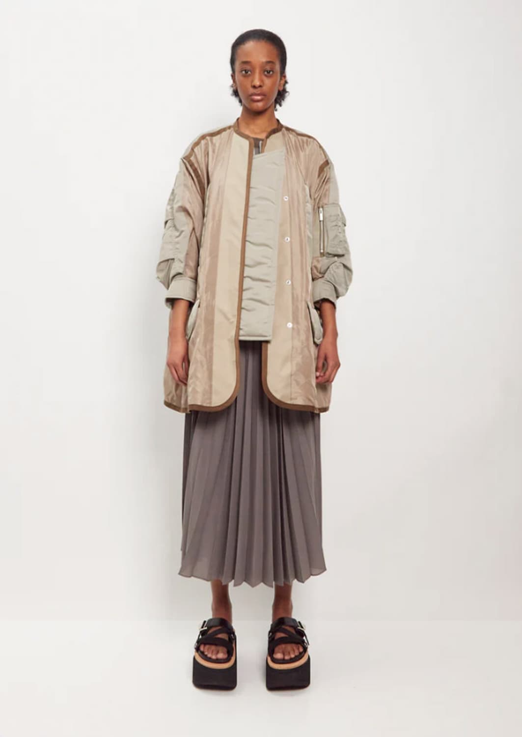 사카이 멀티 패널 나일론 퀼팅 자켓 상품이미지9