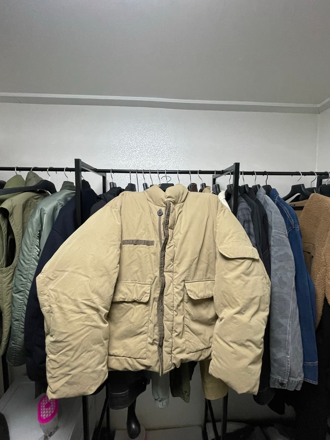 엘무드 가먼트 워시드 다운 푸퍼 베이지 48 상품이미지2