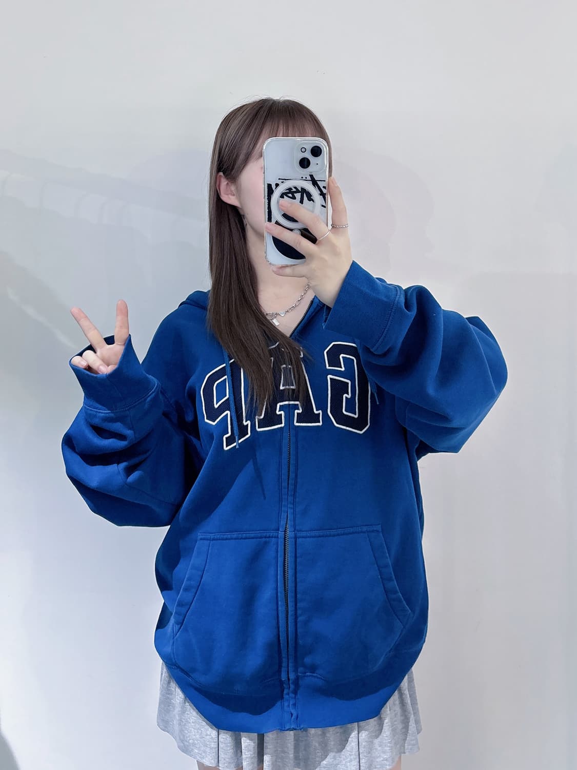 갭 빅로고 후드집업 상품이미지3