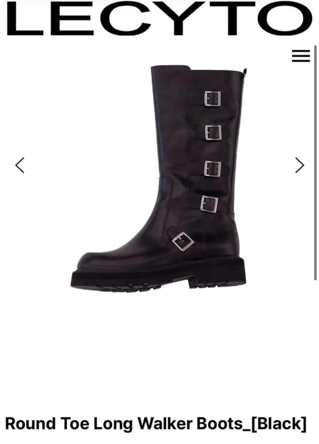 레씨토 LECYTO 롱부츠 Long Walker Boots 290 상품이미지1