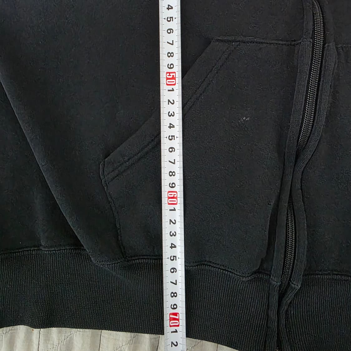 [XXL] 90s 빈티지 러셀 애슬레틱 후드집업 블랙 ver. 데미지 상품이미지9