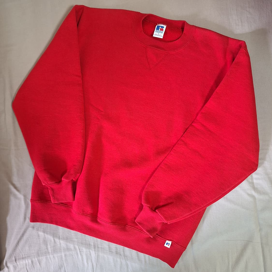 90s 러셀 스웻셔츠 레드 L사이즈 상품이미지9