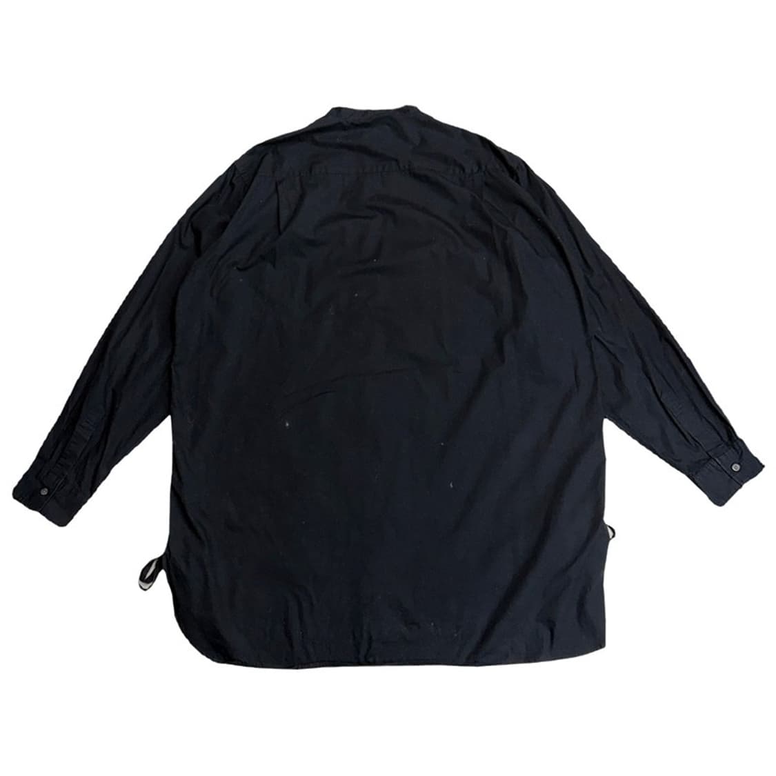 BEAMS 블랙 차이나카라 트임 셔츠 XL 상품이미지8