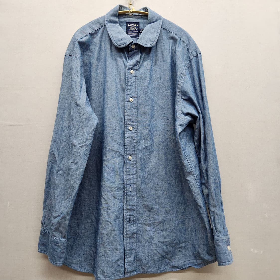 희귀) 폴로 럭비 랄프로렌 샴브레이 셔츠 XL 상품이미지1