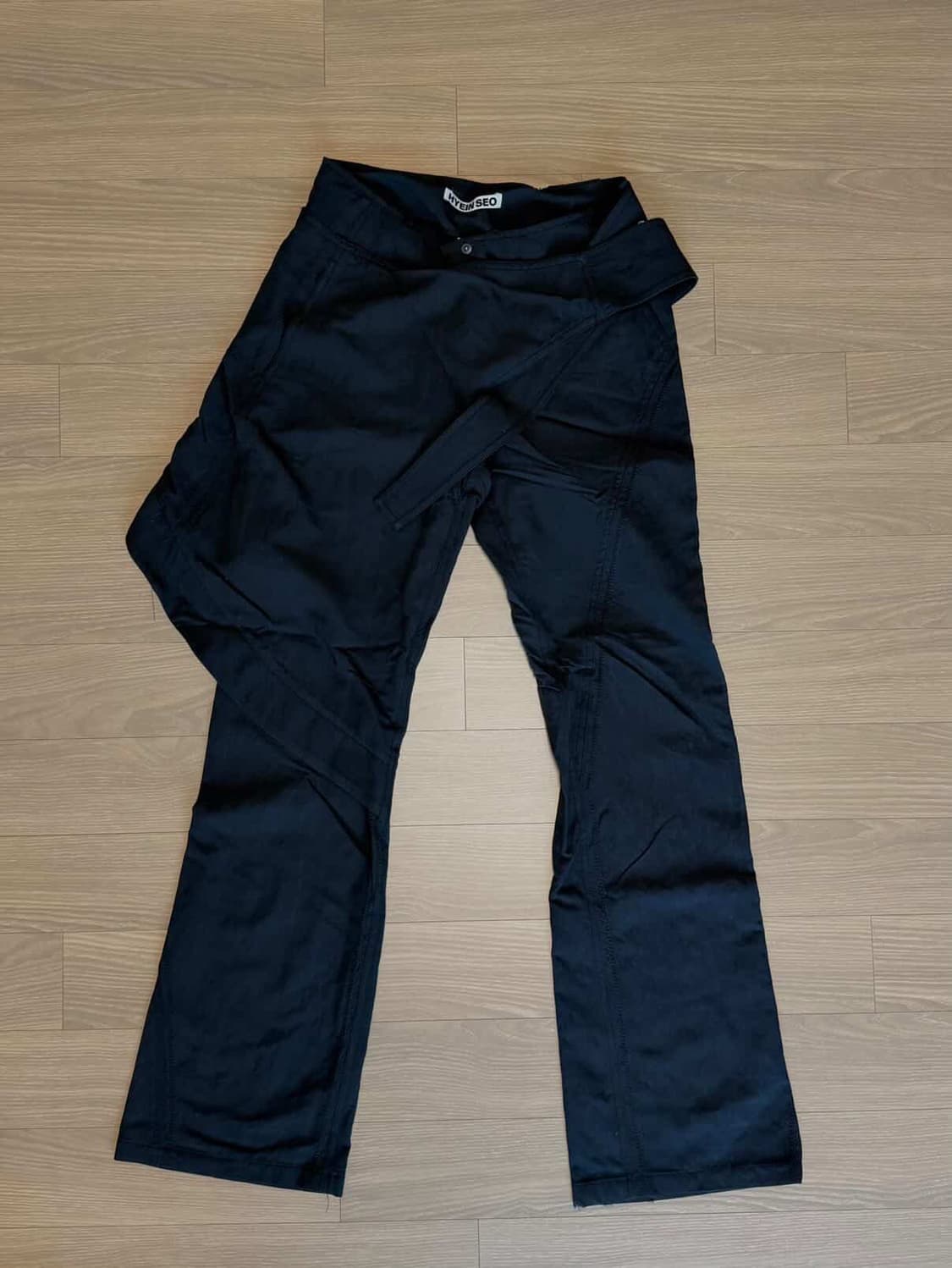 Wrap Pants w/ Macrame Belt Midnight 0 상품이미지3