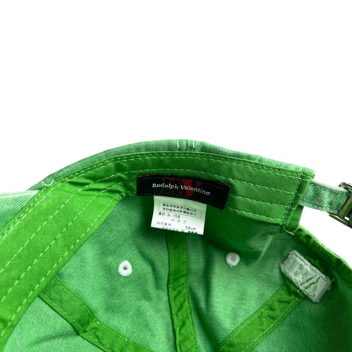 Rudolph Valentino 로고 볼캡 그린 상품이미지6