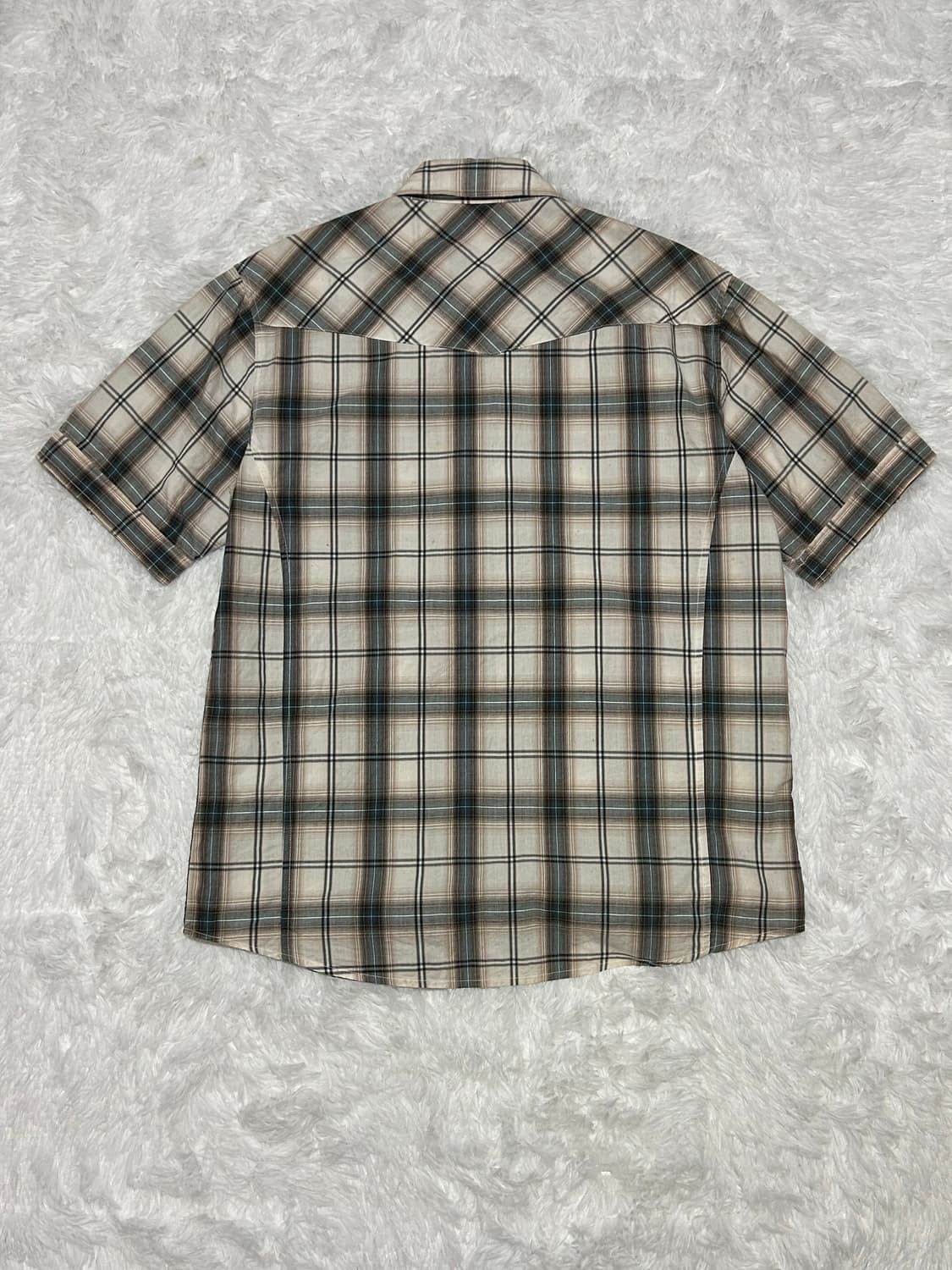 y2k check half shirts 상품이미지5
