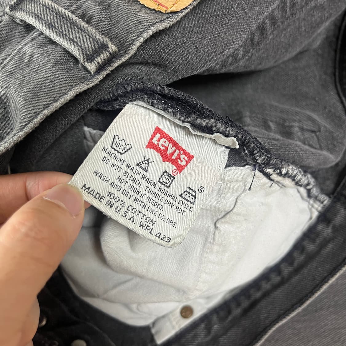 90s USA levis 리바이스501 블랙 [34] 상품이미지6