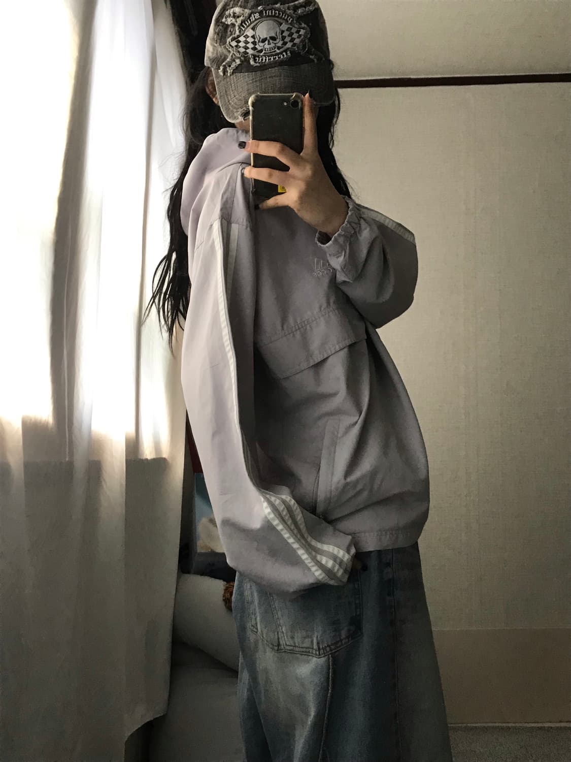 아디다스 90s 연그레이 반집업 상품이미지4