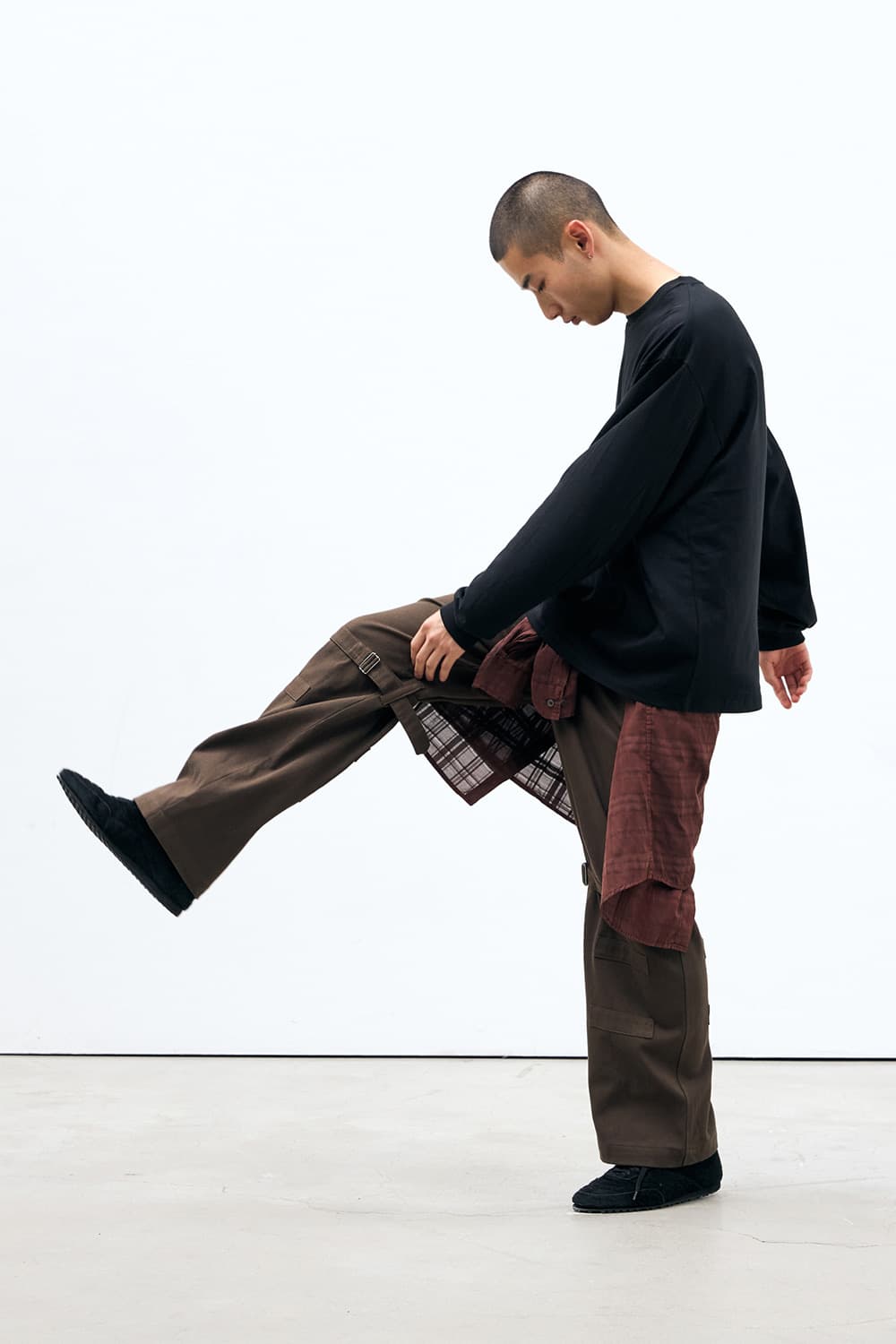 해칭룸 본디지팬츠 머드카키 상품이미지4