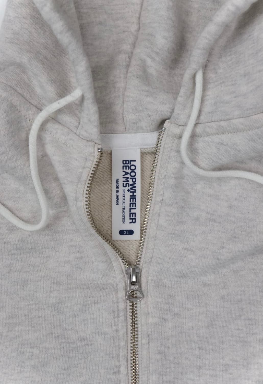 LoopwheelerxBeams+ 슬림핏 스웻 후디집업 상품이미지2