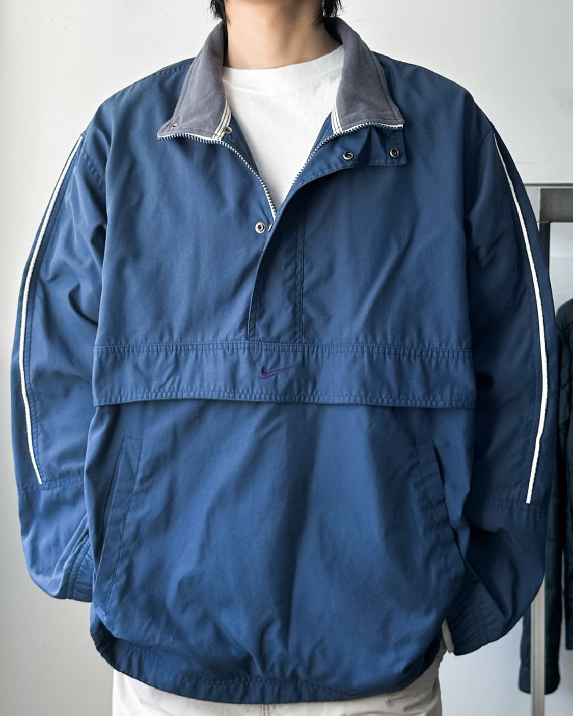 나이키 2000‘s 센터 스우시 나일론 풀오버 아노락 상품이미지2