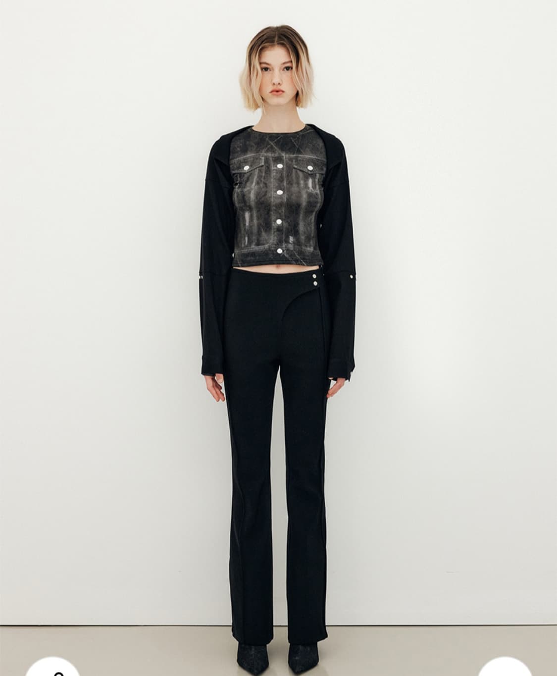 Yuse 슬림 부츠컷 팬츠 상품이미지1