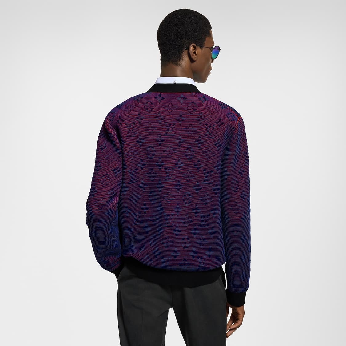 (S+/XL) 루이비통 모노그램 옵티컬 모노그램 자카드 가디건 상품이미지10