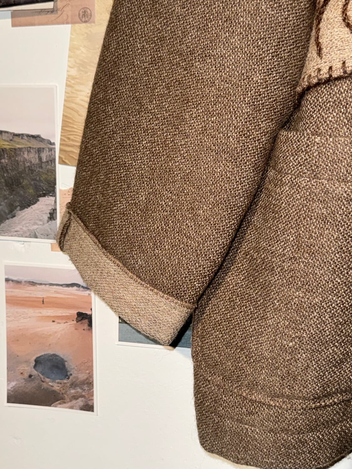 자수 울 패치 자켓 상품이미지6