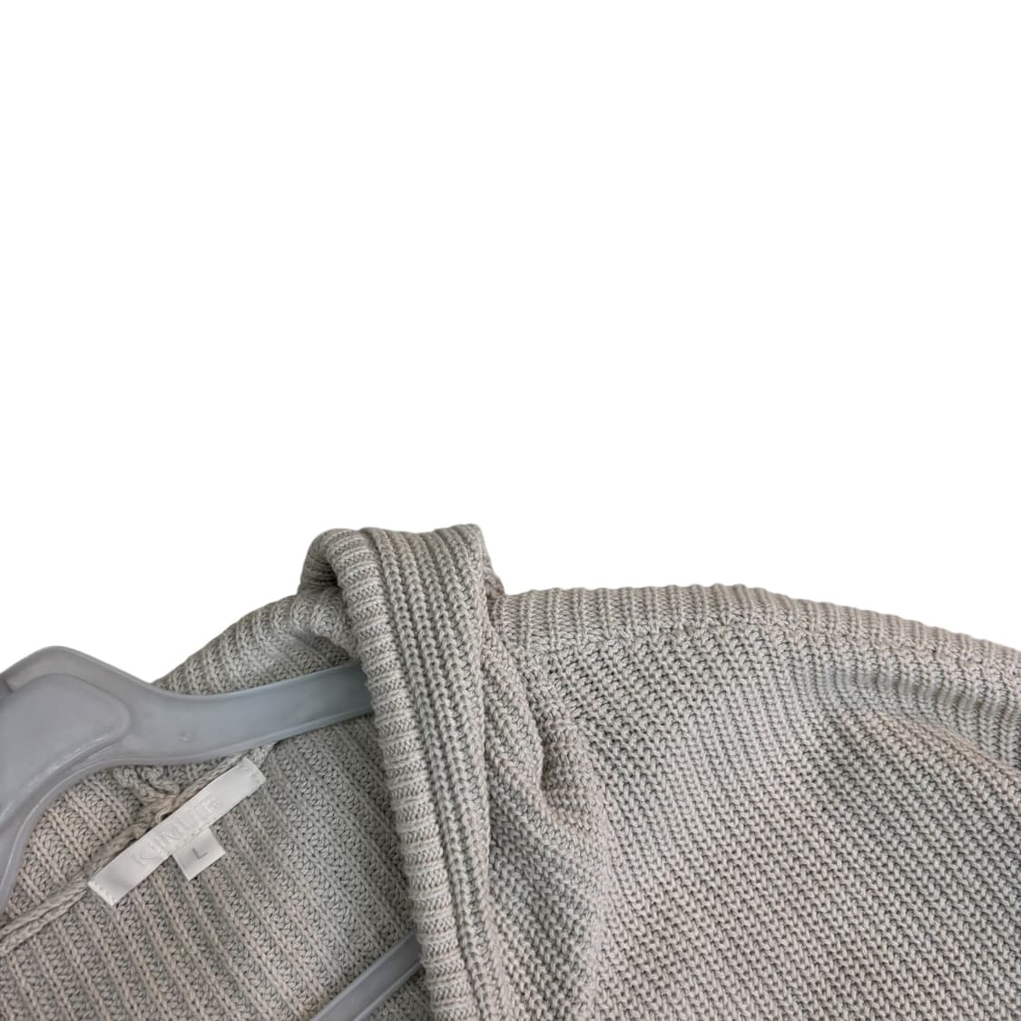 키뮤어 코튼 워셔블 집업 니트 상품이미지3