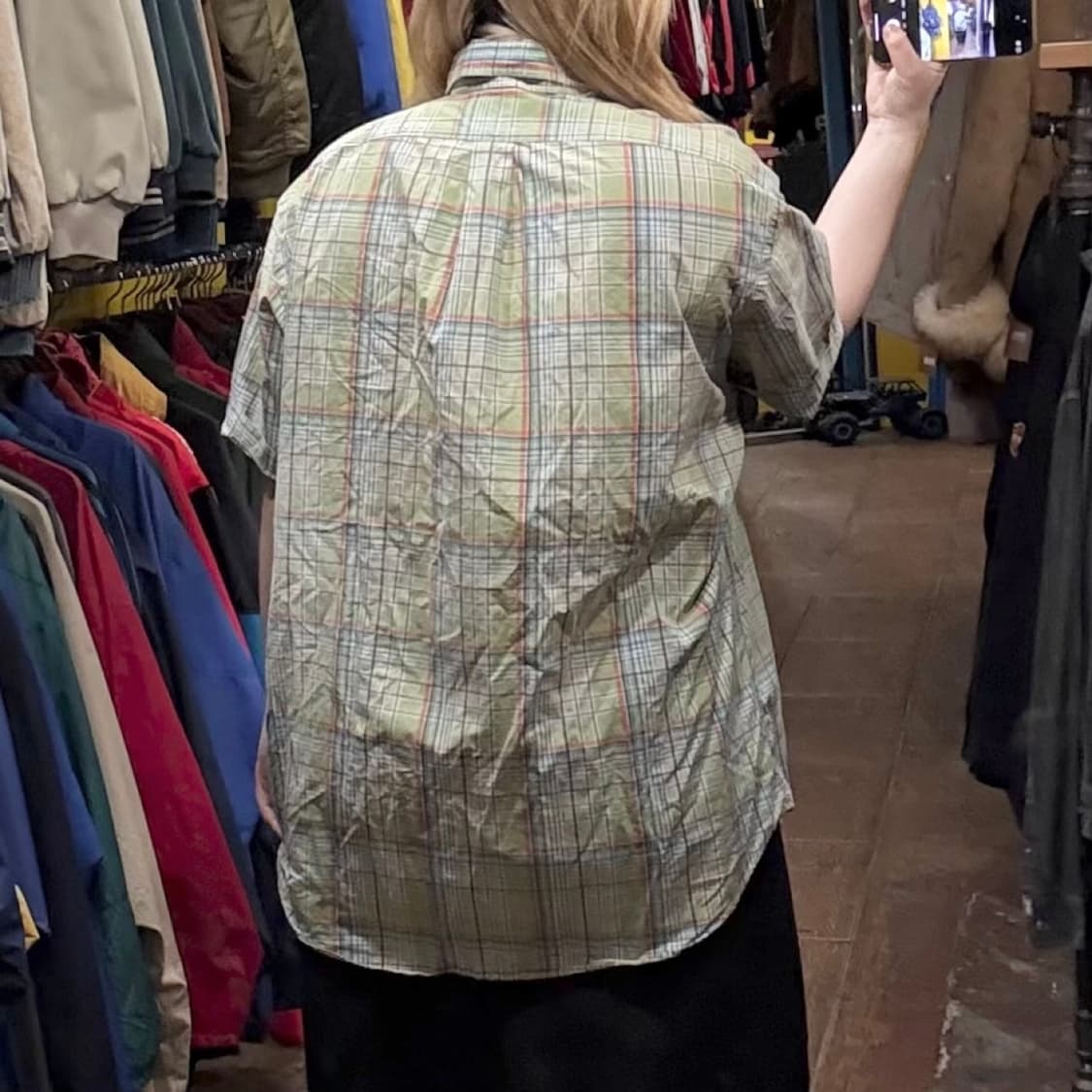 [HI] 폴로 랄프로렌 반팔셔츠 체크 그린  상품이미지5