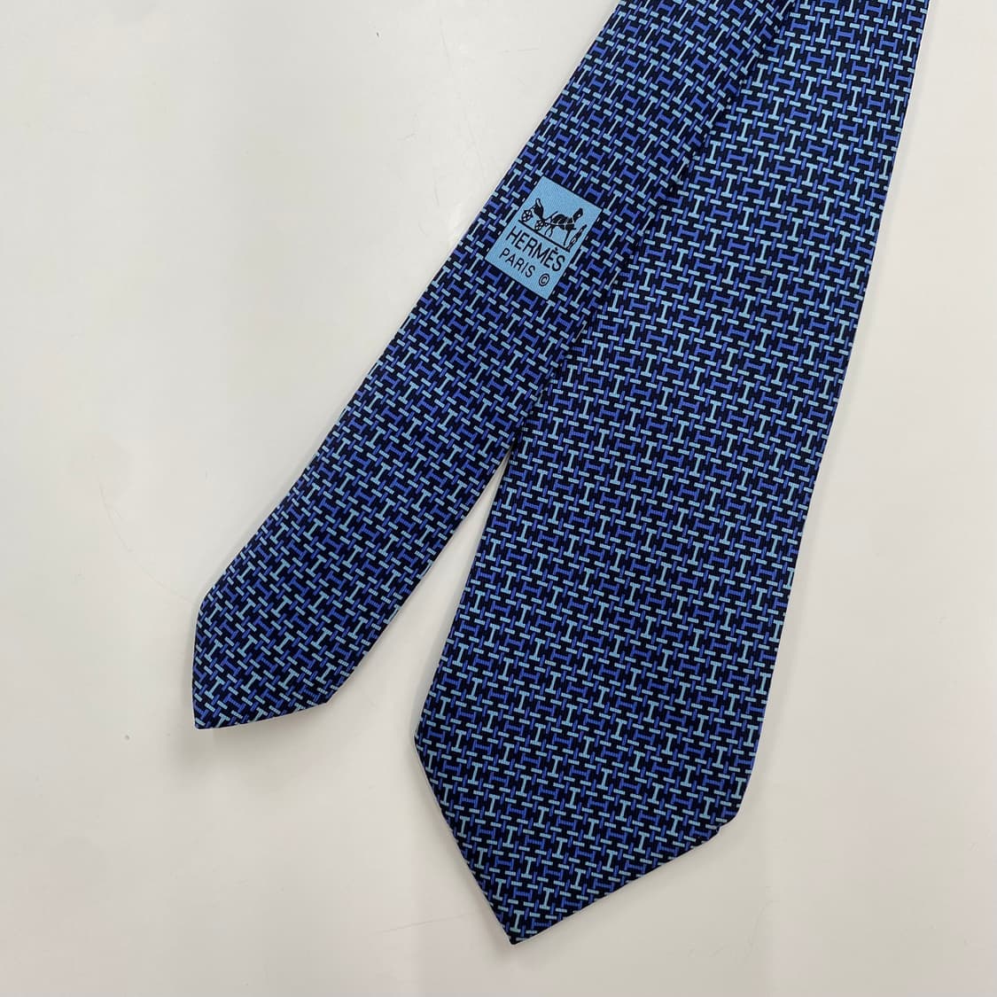 신형 에르메스(HERMES) H모노그램 명품 정품 넥타이 8.1cm 상품이미지1