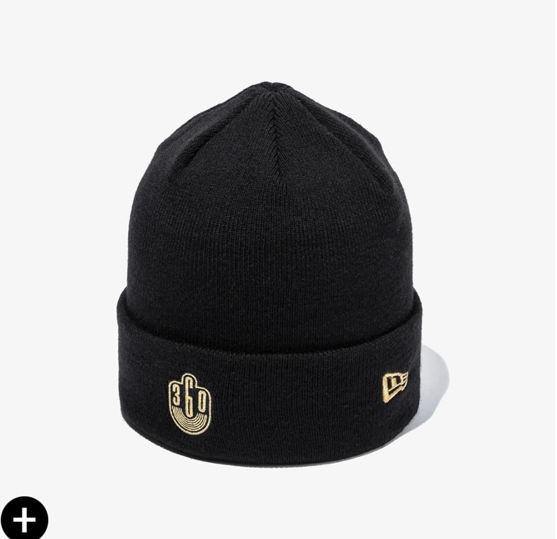 새상품) 뉴에라 x 360사운즈 커프 비니 블랙 상품이미지1