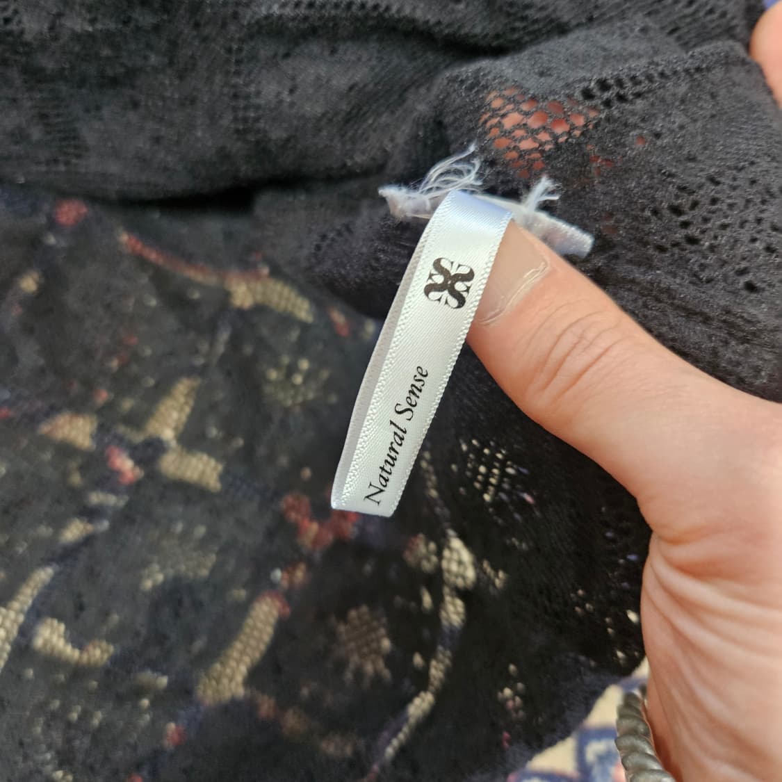 세터(Satur) 아가일 시스루 크로셰 셔츠  상품이미지10