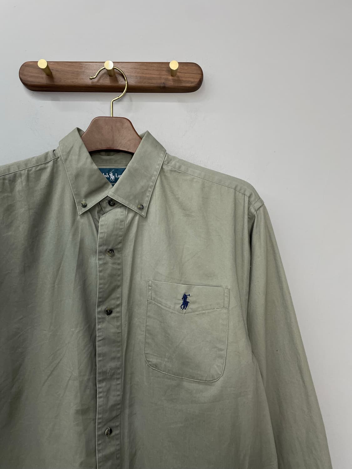 폴로 랄프로렌 클래식핏 솔리드 셔츠 H1107 상품이미지3