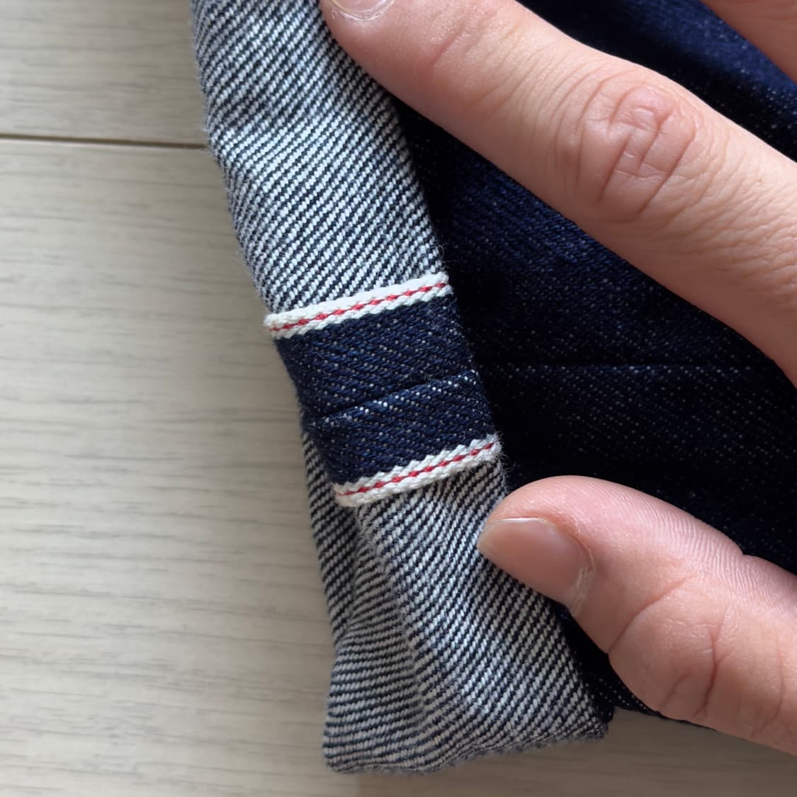 비슬로우 와이드 셀비지 데님 32 상품이미지4