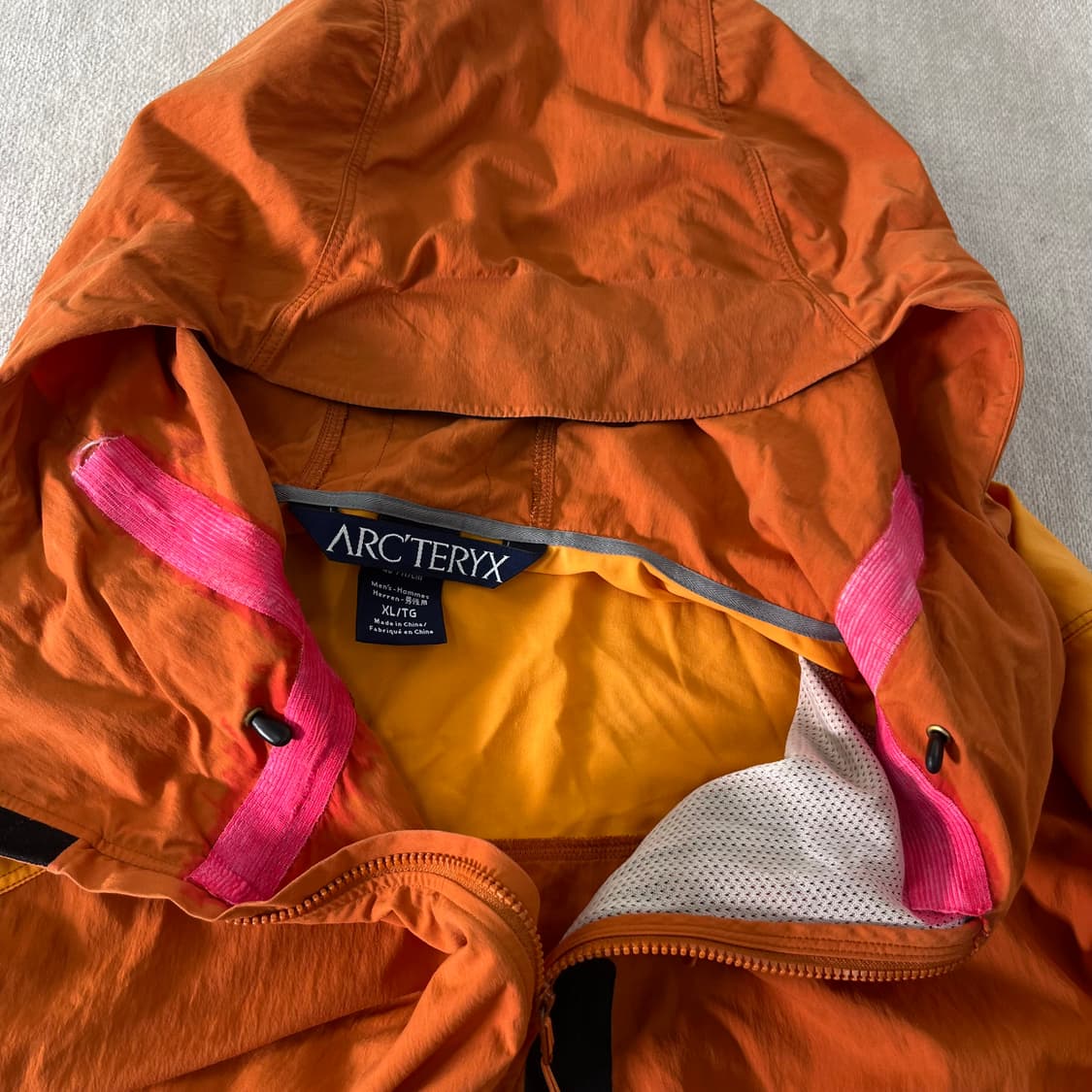 105 아크테릭스 오렌지 윈드브레이커 나일론 자켓 상품이미지8