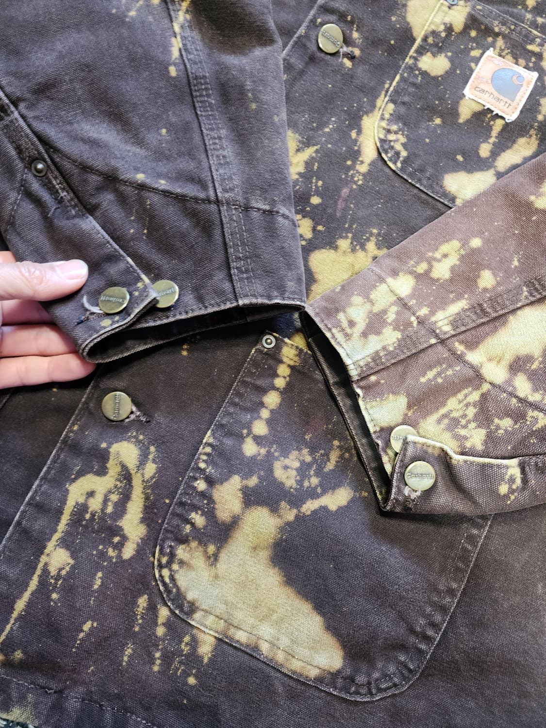 칼하트 코듀로이 넥 초어  자켓 브라운 XL 상품이미지7