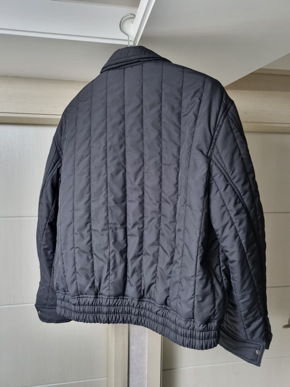 엘무드 텐쿠 퀼티드 블루종 자켓 블랙 46 상품이미지5