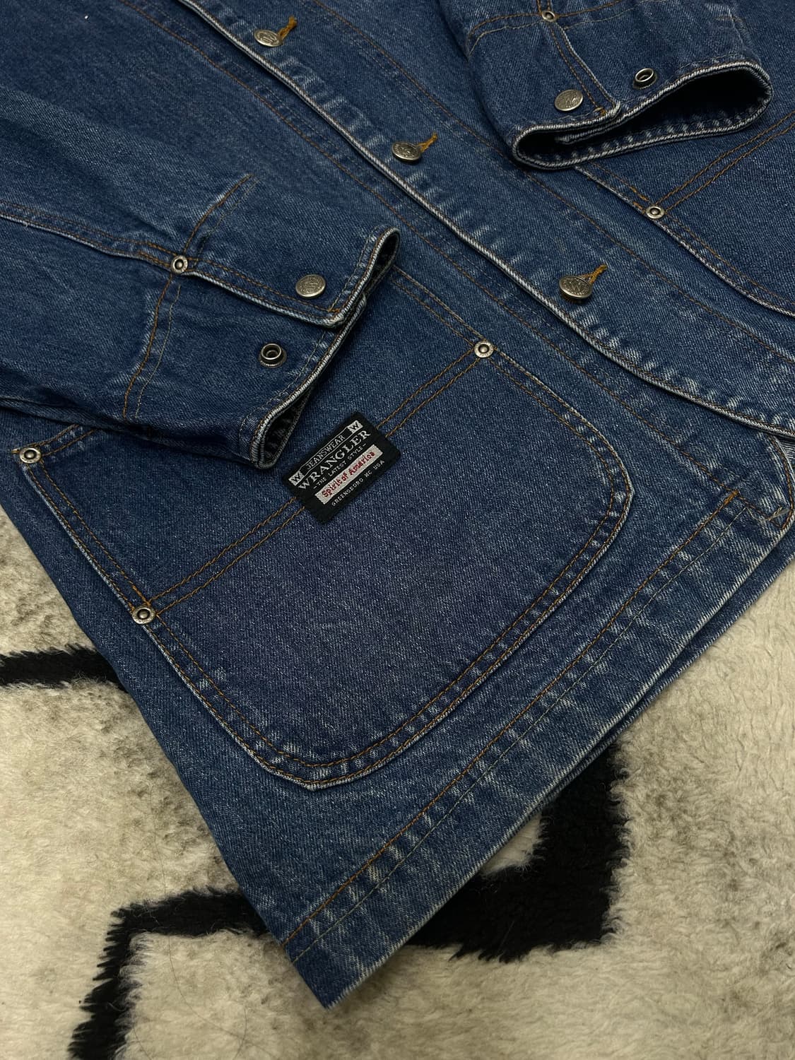 [L]랭글러90s 데님 초어 자켓/진청 상품이미지1