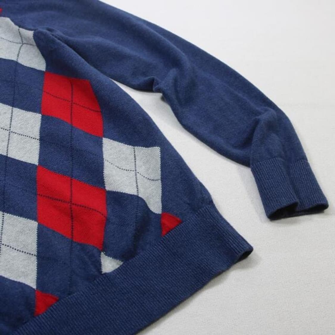 TOMMY HILFIGER 아가일 브이넥 니트 (90) 상품이미지6