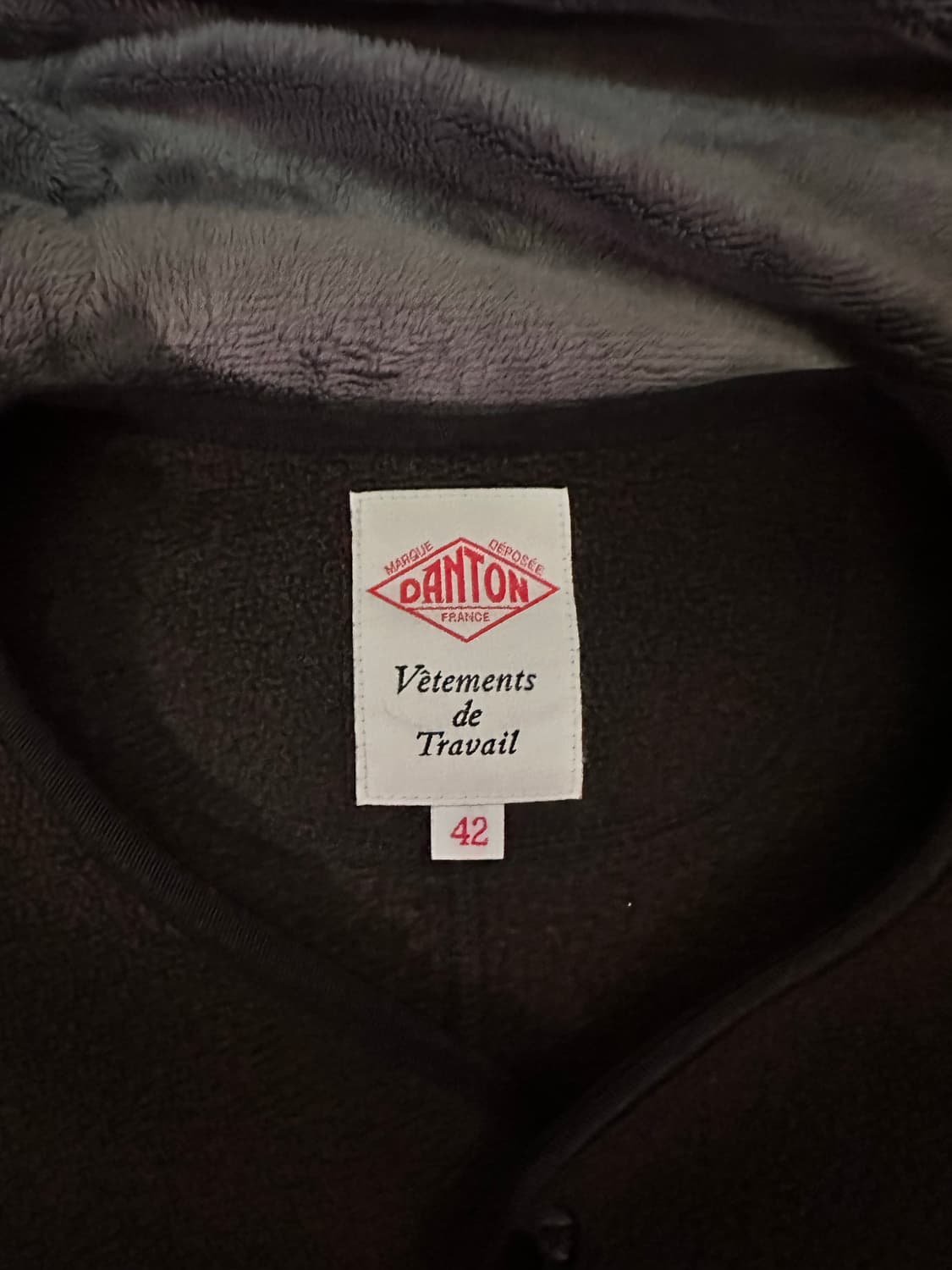 단톤 후리스 자켓 차콜 상품이미지2