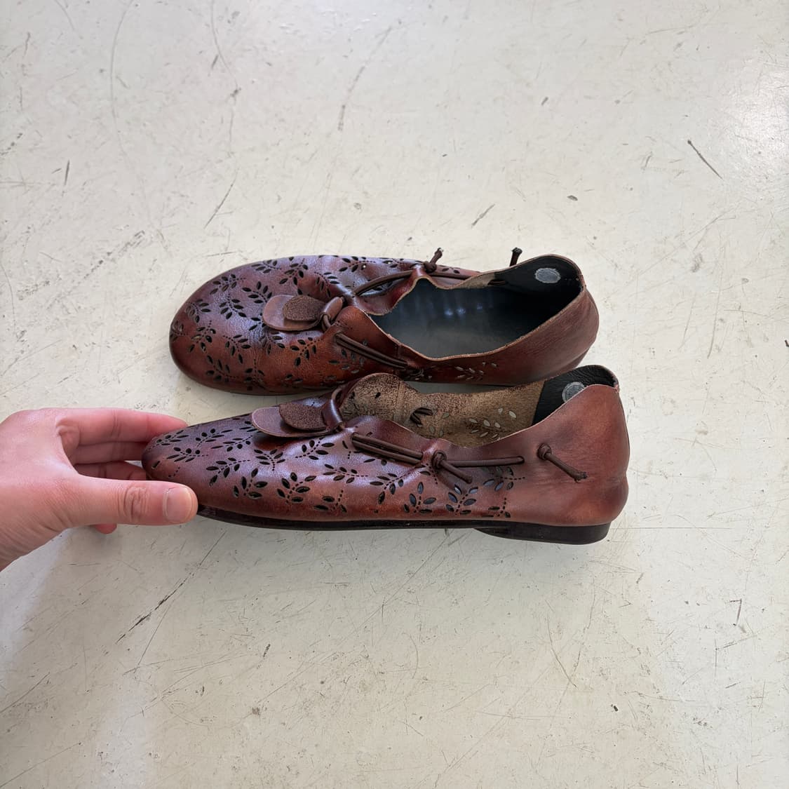 모리 빈티지 플라워 플랫슈즈 245 상품이미지3