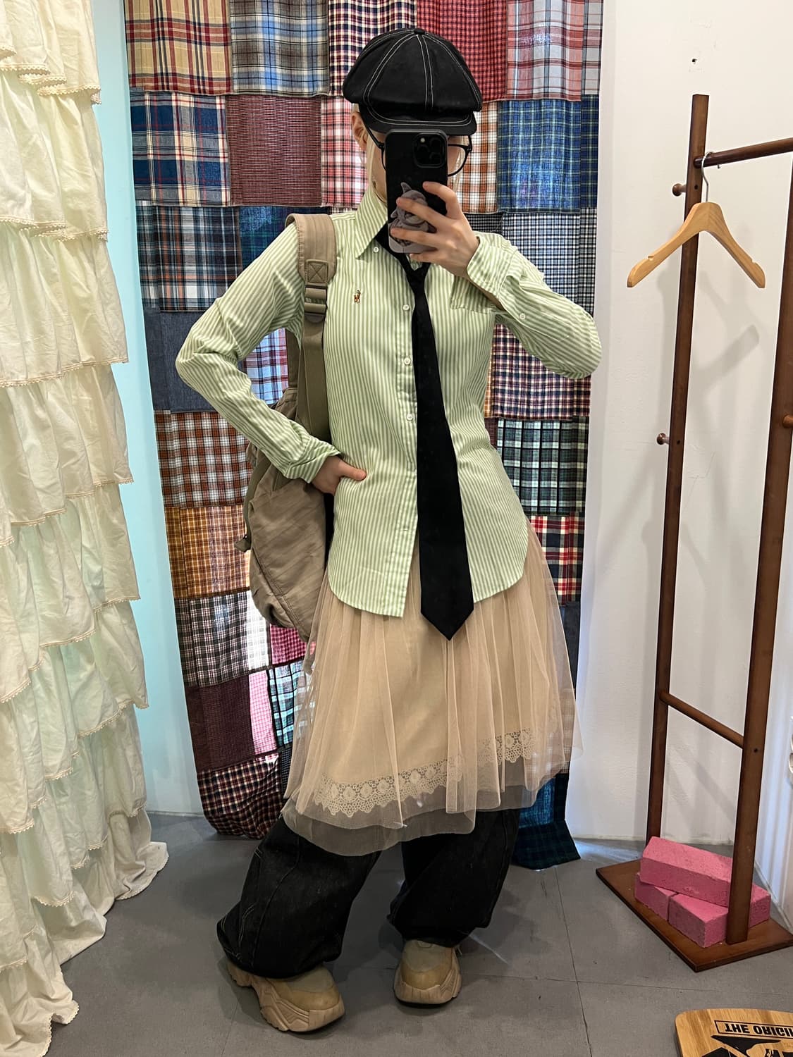 폴로 라이트그린 스트라이프 셔츠 상품이미지7