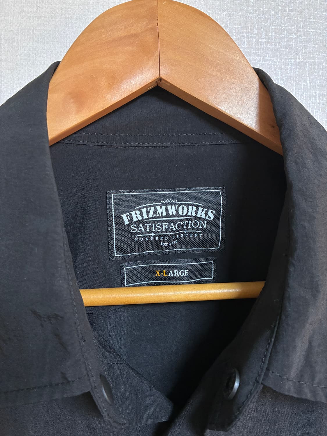 빈티지 프리즘웍스 나일론 셔츠자켓 블랙 XL 상품이미지3