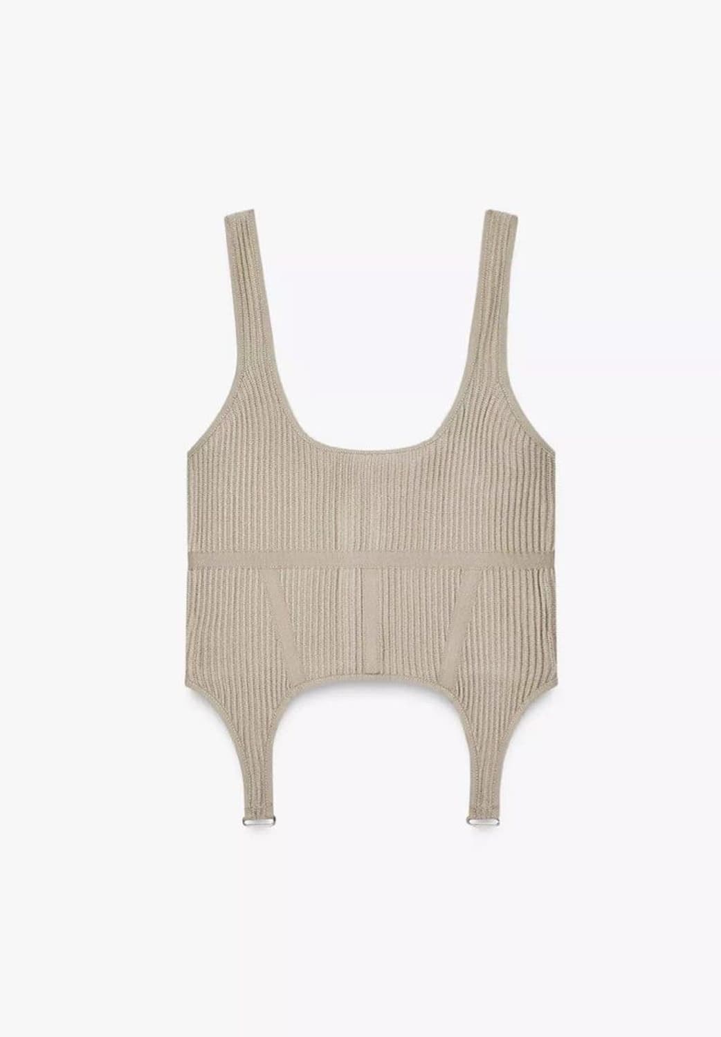 (새상품) ZARA 자라 코르셋 니트탑 상품이미지5