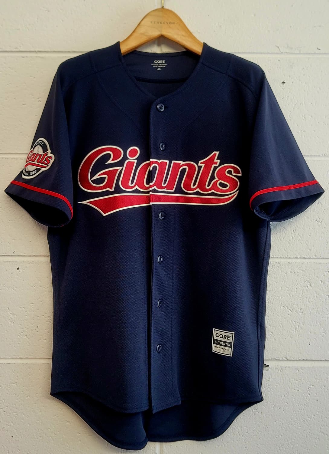 CORE(코어) 롯데자이언츠 원정 어센틱 유니폼 판매 상품이미지1