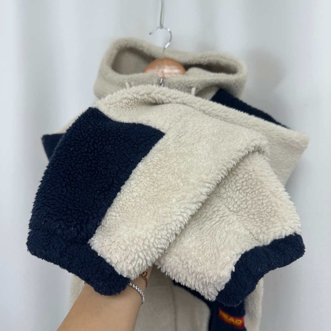   헤드 공용 뽀글이 도톰한 후드집업 자켓 S 상품이미지3