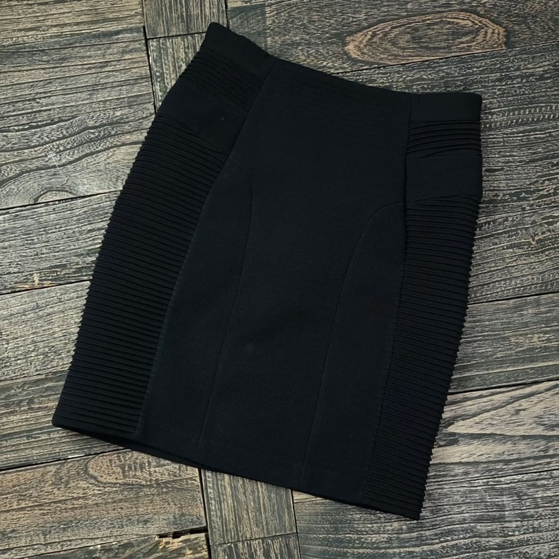 [시스템] 주름 가공 플리츠 미니스커트 블랙 M17097 상품이미지1