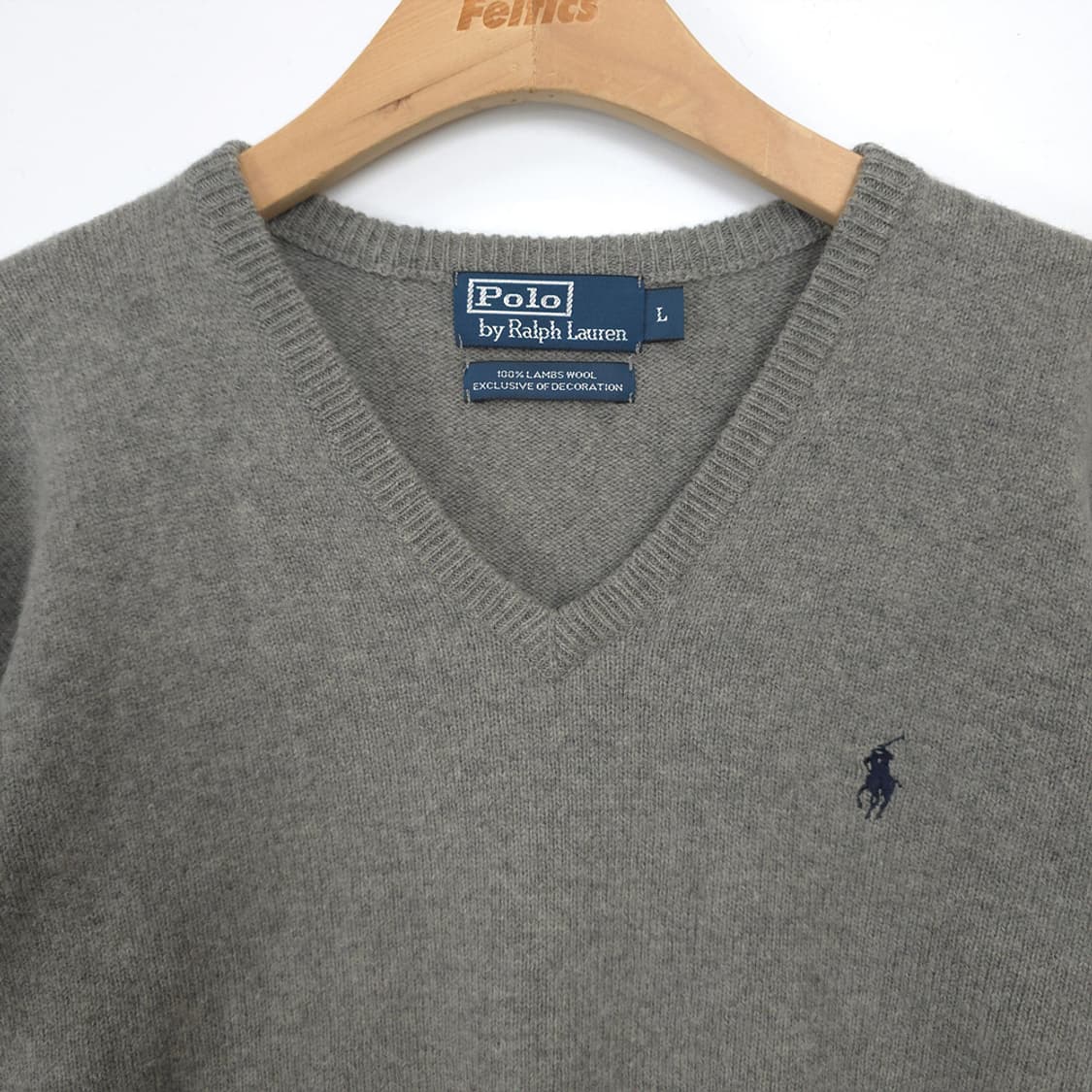남성 폴로 랄프로렌 POLO RALPH LAUREN 램스울 V넥 니트 L 상품이미지2