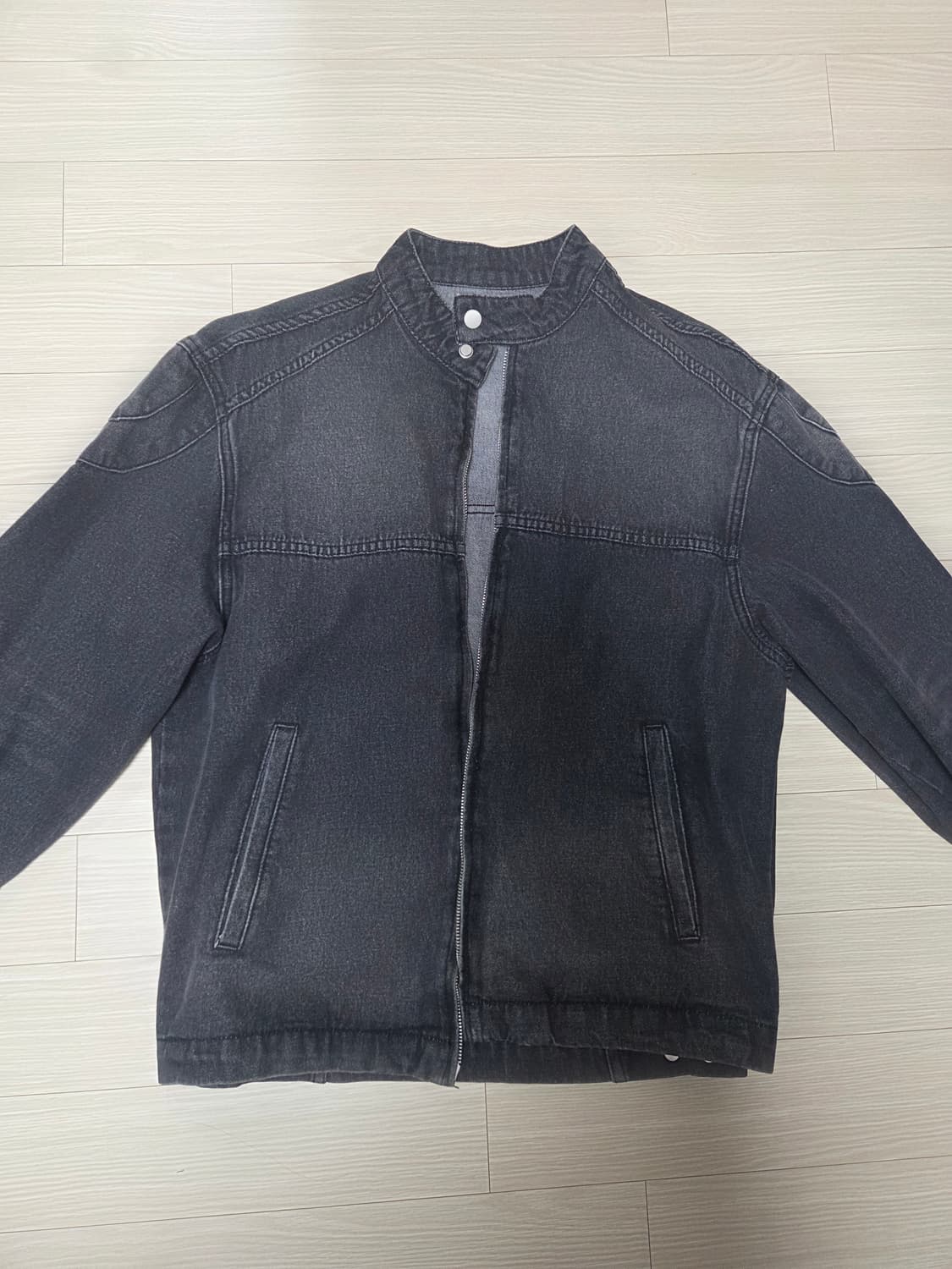 라퍼지스토어 스캐브 워싱 데님 레이서 자켓 상품이미지2