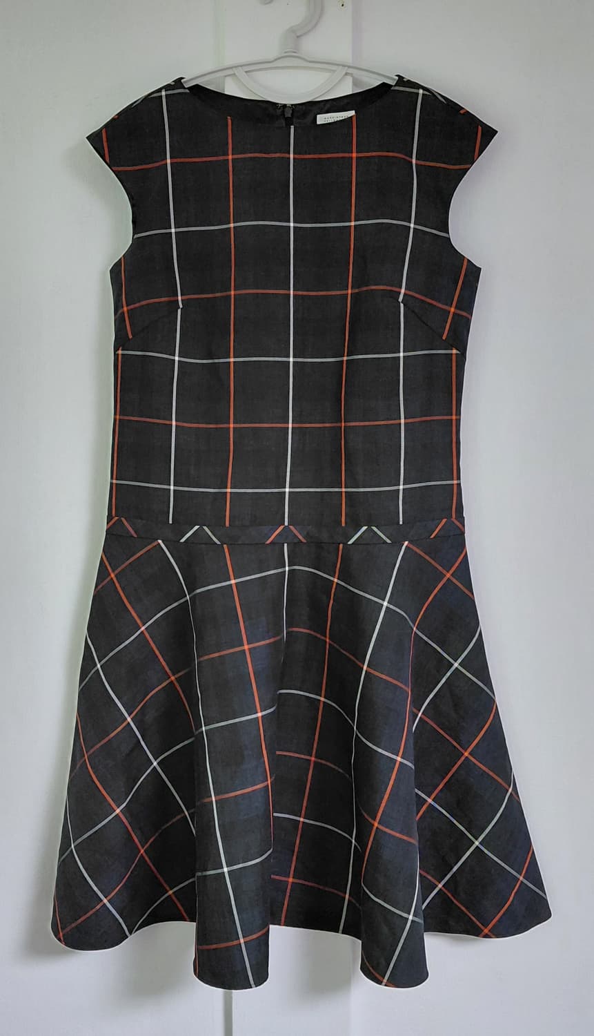 매킨토시 필로소피 이태리 Gipitex 원단 체크 플레어 원피스 (38) 상품이미지2