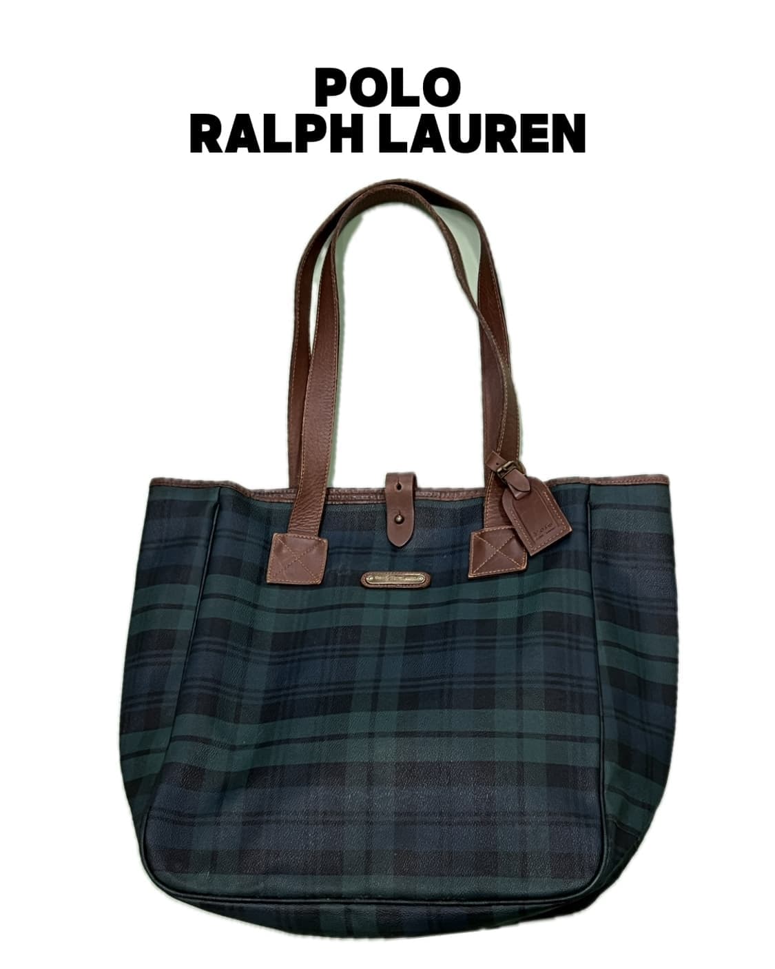 (OS) 폴로 랄프로렌 타탄체크 숄더 백 상품이미지1