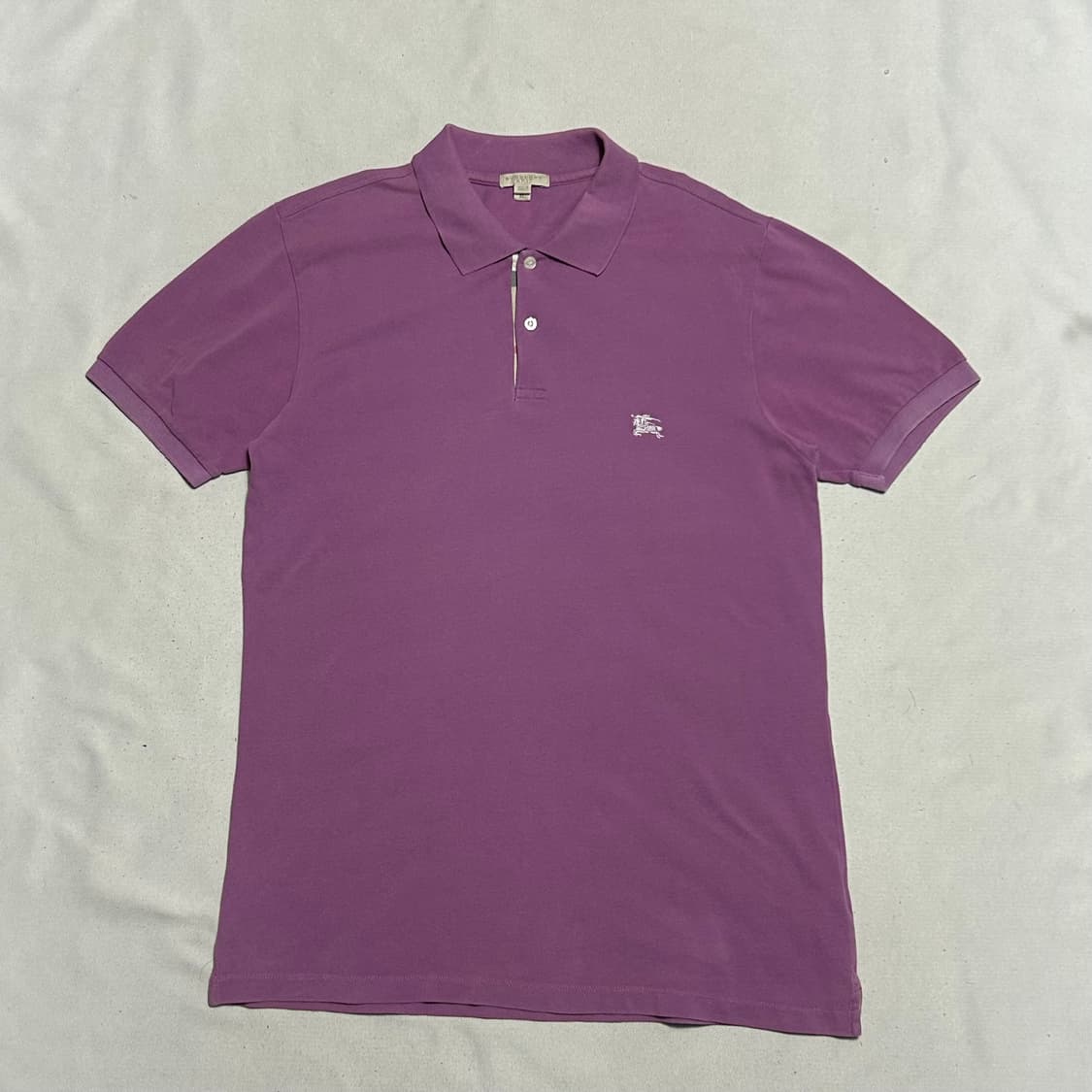 XL 버버리 퍼플 카라 반팔티 상품이미지2