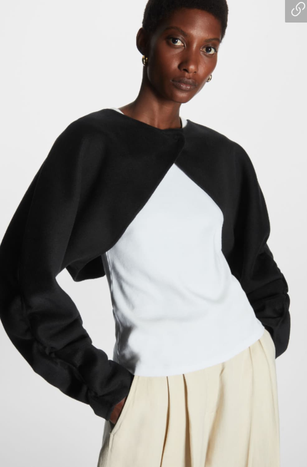 Cos 울 크롭  자켓 상품이미지2