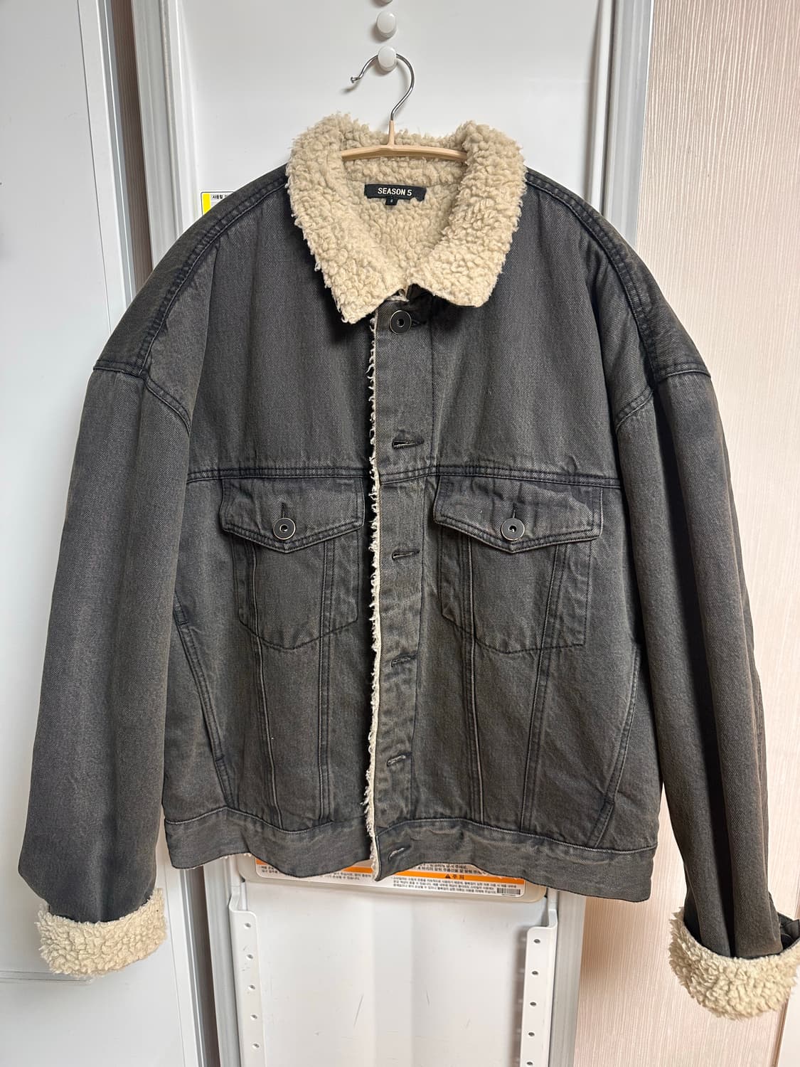 이지 시즌 5 쉐르파 데님 자켓 잉크 상품이미지1