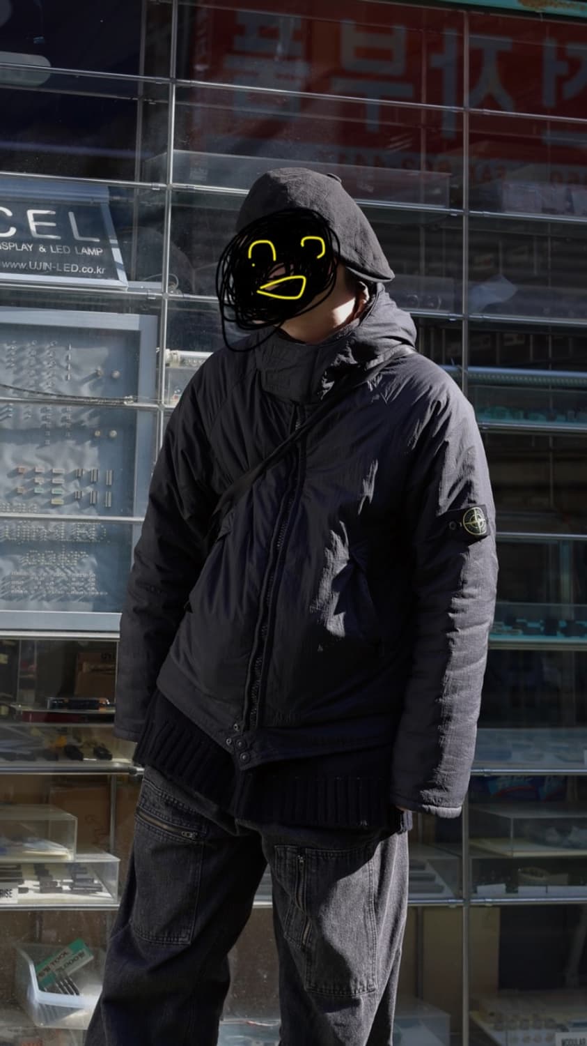 L) 스톤아일랜드 나일론메탈 패딩 자켓 상품이미지1