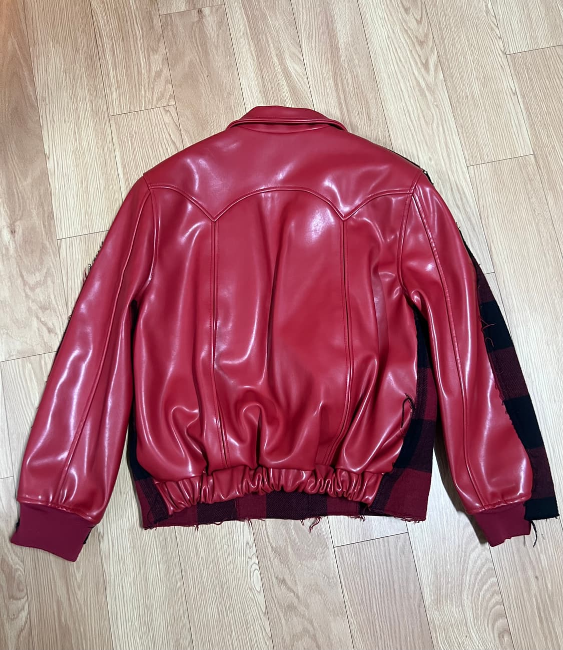 푸시버튼 반반포인트 자켓 상품이미지3