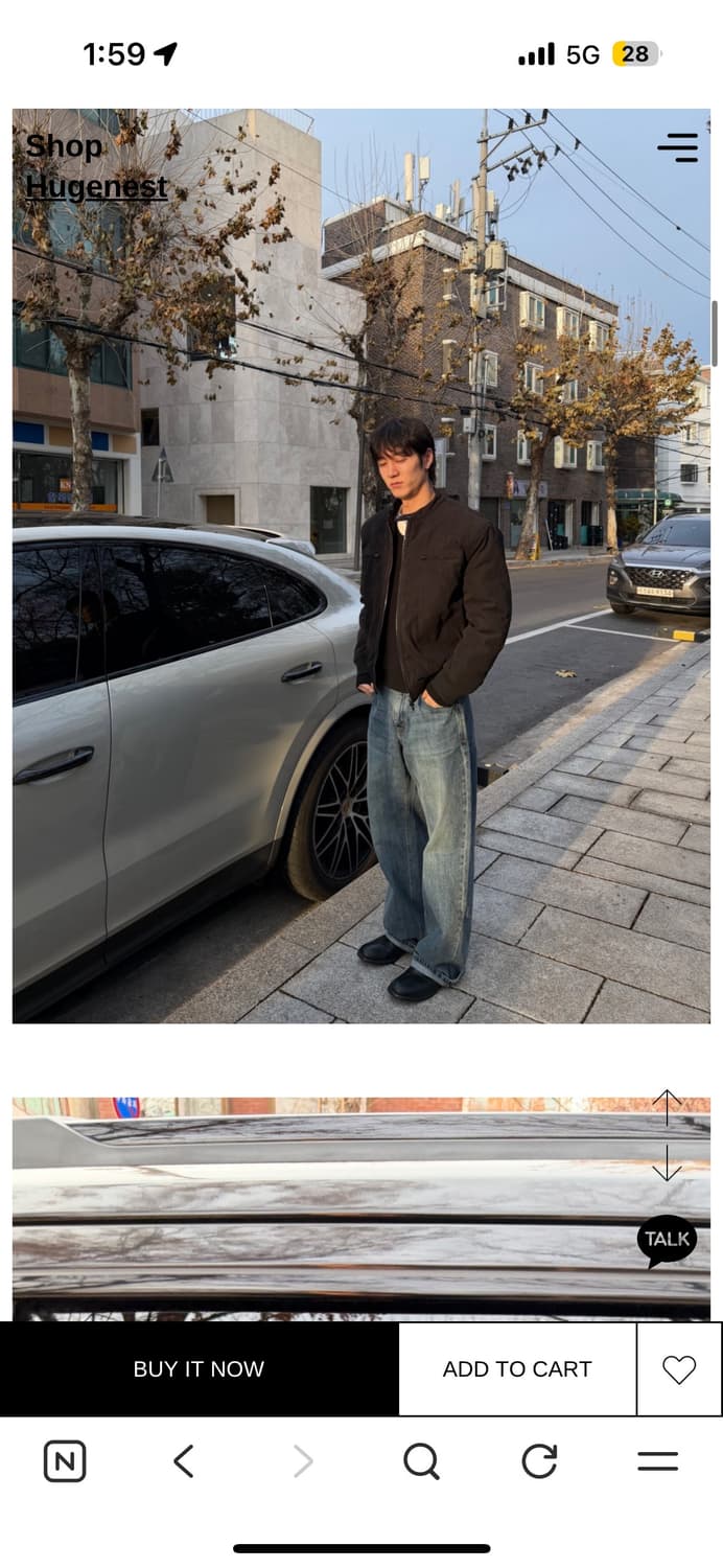 반택포8 신상 휴즈네스트 라이더 패딩자켓 블랙L (2사이즈) 상품이미지5