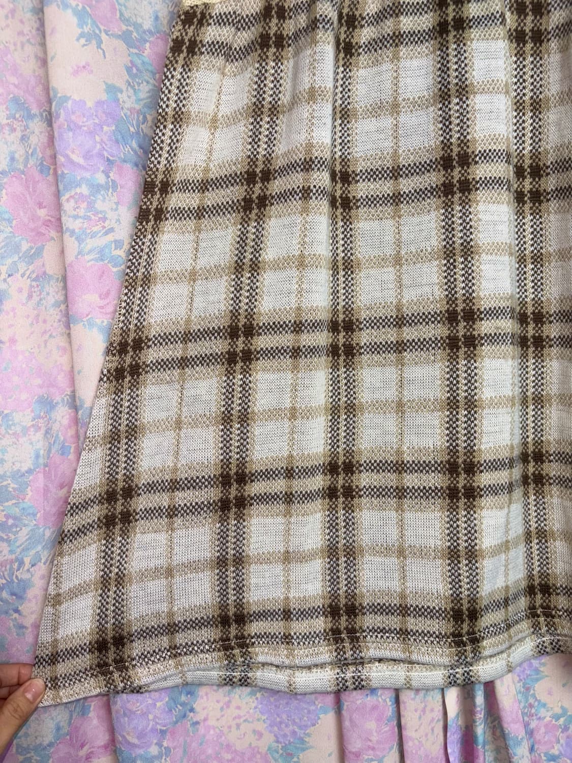 체크 반소매 미니 원피스 상품이미지10